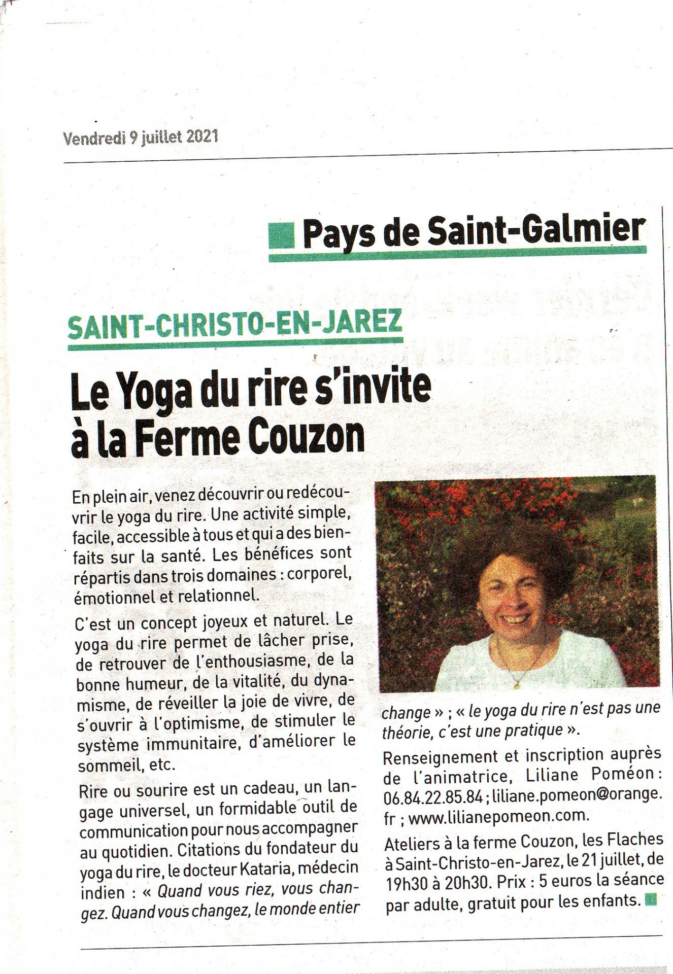 Article le paysan loire juillet 2021