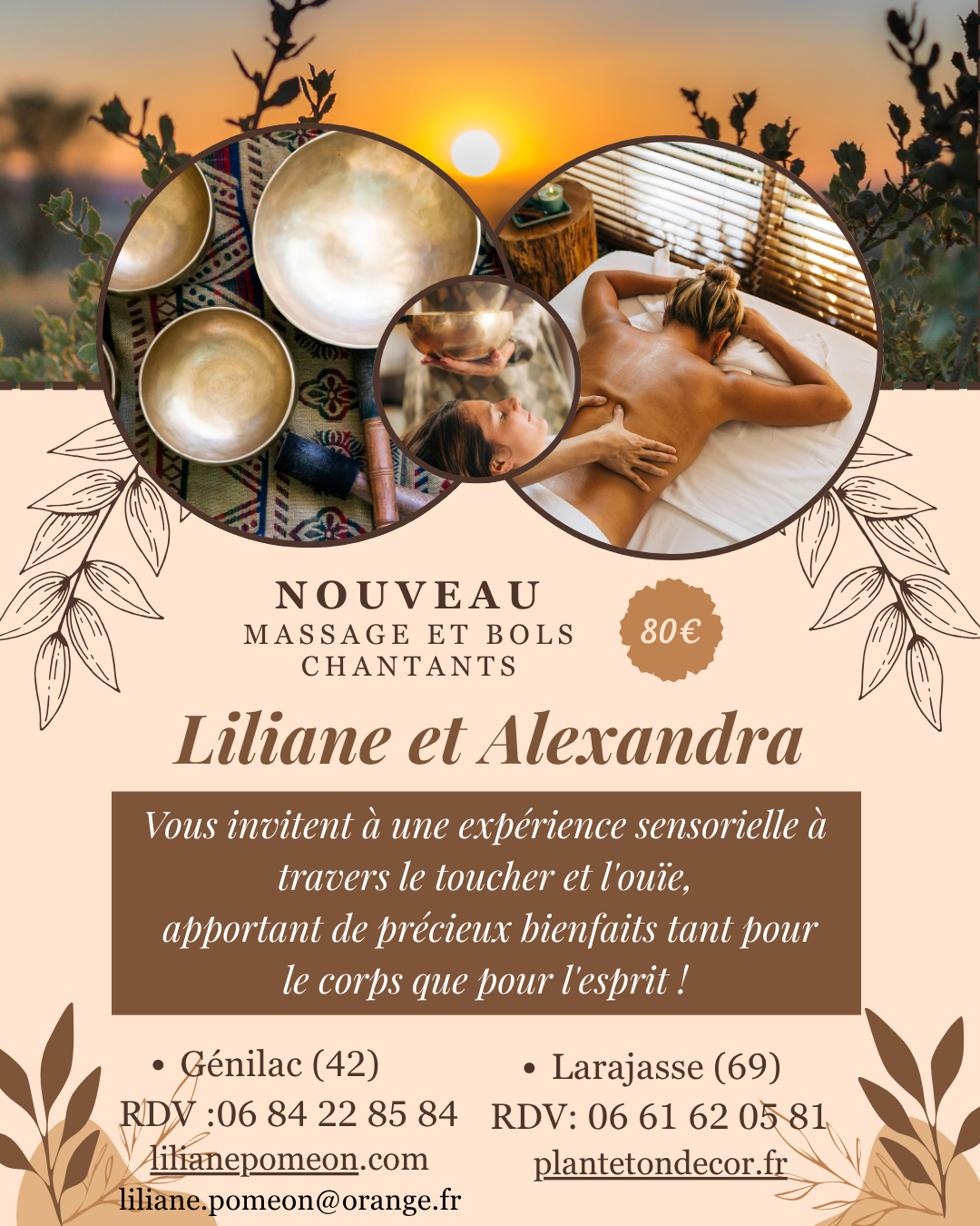 Bols et massage reseaux